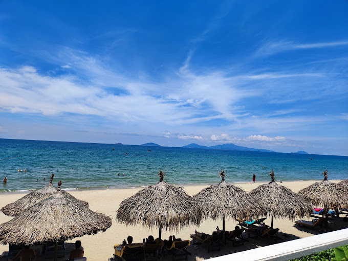 View of the beach from The DeckHouse, An Bang Beach, Hoi An, Vietnam