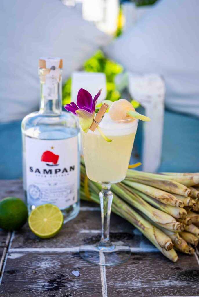 Sampan Lychee Martini available at The DeckHouse An Bang Beach